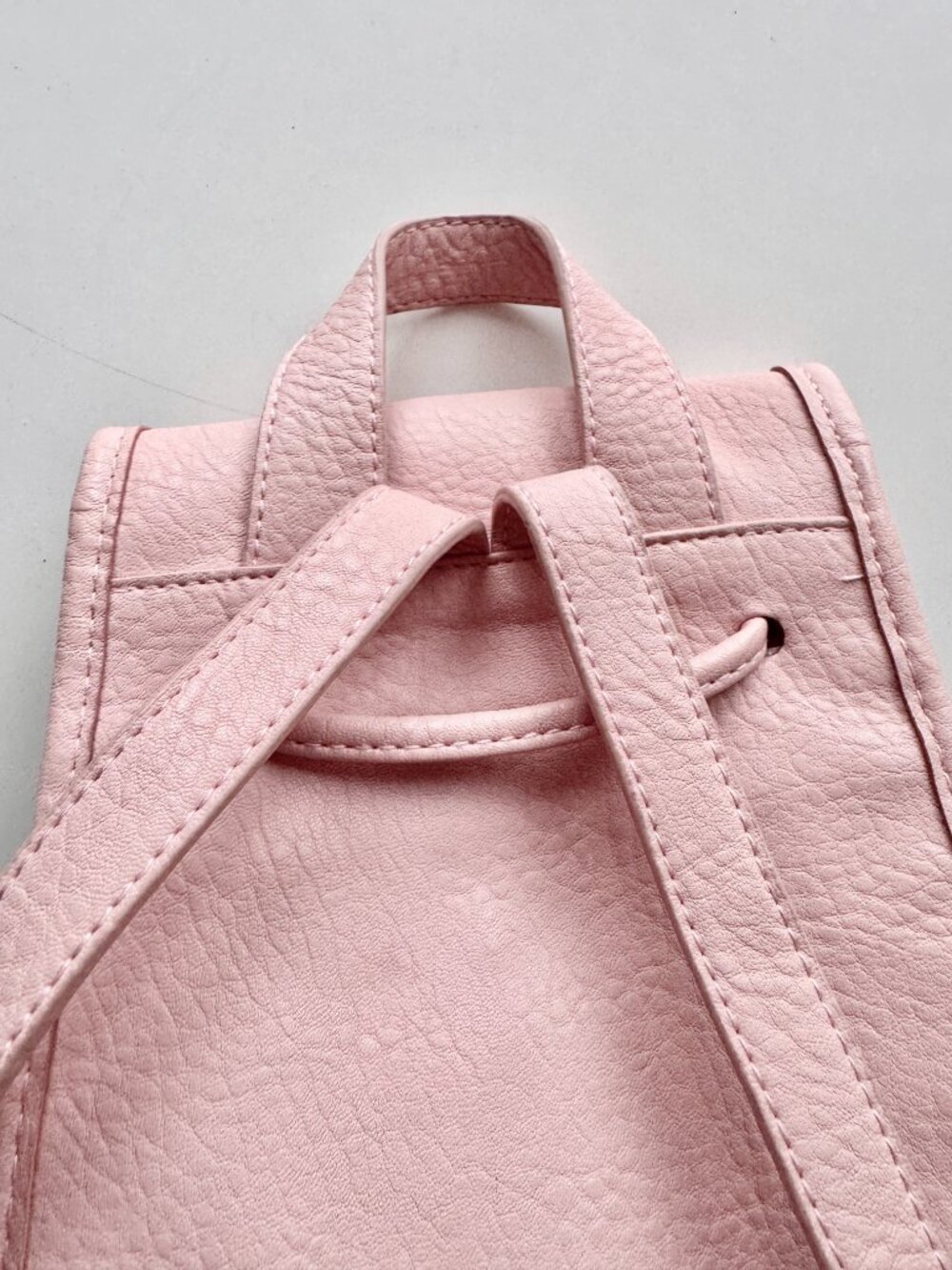 FREE PEOPLE Josie Blush Pink Faux Leather Mini Backpack - Picture 5 of 13